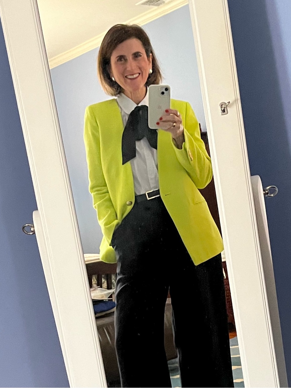 J. Crew Collection Electric Yellow Single-Button Textured Blazer